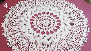 CROCHET Doily Tutorial How to crochet Part 4 [upl. by Iramo503]