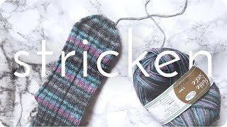 STRICKEN  Socken  Der Maschenstich [upl. by Onitnerolf]