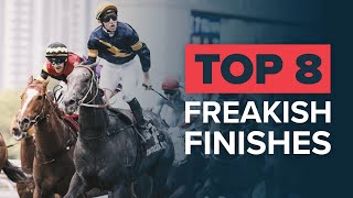 Wildest Horse Race Finishes  Top 8 Featuring Chautauqua Mine That Bird Pakistan Star amp Zenyatta [upl. by Chambers462]