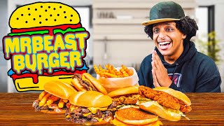 I TASTED MR BEAST BURGERS ENTIRE MENU review [upl. by Belier459]