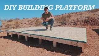 How to Make a Backyard  Jobsite Building Platform  Modular Deck [upl. by Ecyarg]