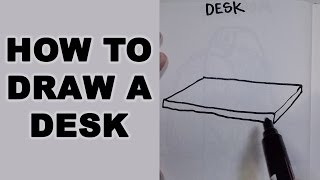 How to Draw a Desk [upl. by Mert]