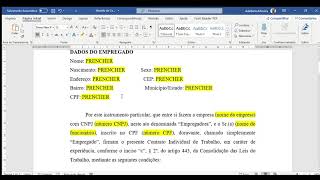 Elaboração de um modelo de contrato de trabalho [upl. by Inimak]