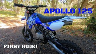 APOLLO 125 RFZ CHINESE DIRT BIKE FIRST IMPRESSION RIDE [upl. by Gillette70]