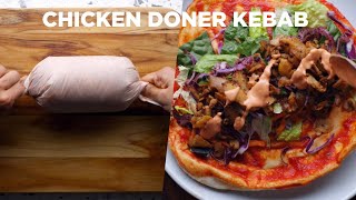 Making Chicken Doner Kebab At Home [upl. by Acinoed780]