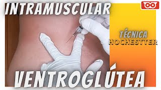 Injeção intramuscular ventroglútea  Hochestter [upl. by Nujra]