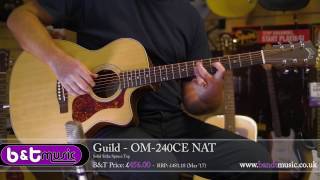 Guild  OM240CE NAT  Guitar Demonstration [upl. by Ahseekan]