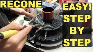 How to Recone A Subwoofer Easy  Step By Step  Sundown SA12 [upl. by Iek708]