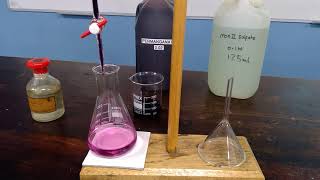 Redox Titration between MnO4 and Fe2 [upl. by Hajar784]