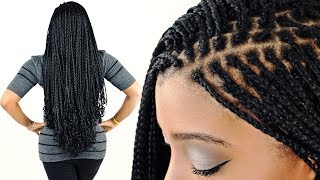 How To MICRO BRAIDS For Beginners Step By Step [upl. by Janenna506]