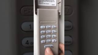 How to change Liftmaster chamberlain outside keypad code [upl. by Kendrah]