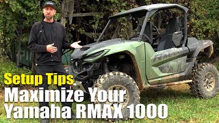 Yamaha Wolverine RMAX 1000 RSpec XTR and LE Setup Tips to Maximize Performance [upl. by Nottnerb]