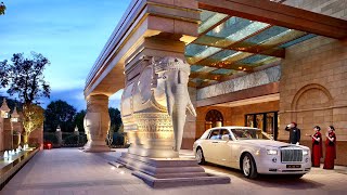 The Leela Palace New Delhi 5star luxury hotel in Indias capital full tour [upl. by Zeena]