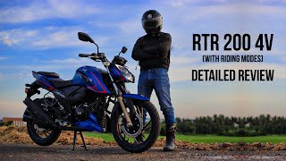 Apache RTR 200 4V  Riding Modes  Detailed Review [upl. by Ettennaj606]