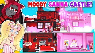 Most AMAZING SANNA And MOODY CASTLE EVER In Adopt Me Roblox [upl. by Mure]