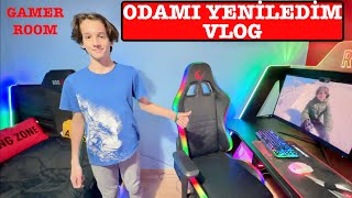 Odamı Yeniliyorum Vlog Gamer Room HÜSO [upl. by Asirram208]