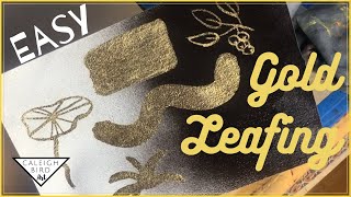 How to Apply Gold Leaf  Super Easy [upl. by Belia]