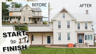 HISTORIC 1900 Farmhouse Restoration 👉🏻 start to finish [upl. by Hammel614]