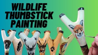 Painting a Wildlife Thumbstick StepbyStep Guide [upl. by Morgana]