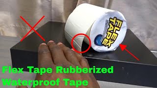 ✅ How To Use Flex Tape Rubberized Waterproof Tape Review [upl. by Aelgna]