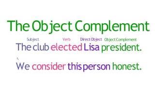 Lesson 09 The Object Complement  SimpleStep Learning [upl. by Dagna]