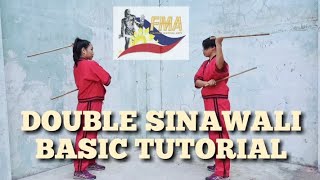 DOUBLE SINAWALI  ARNIS BASIC TUTORIAL [upl. by Aicelef922]