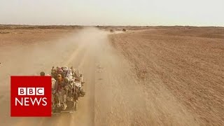 Agadez Where desert journey from Africa to Europe begins  BBC News [upl. by Nagard]