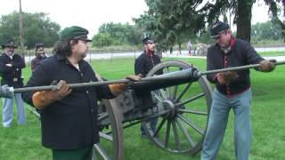 How To Load and Fire Civil War Cannon [upl. by Enwad]