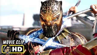 BLACK PANTHER 2018 Killmonger Final Battle HD Michael B Jordan [upl. by Sierra]