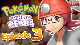 Pokemon Brilliant Diamond and Shining Pearl Walkthrough Part 3  Gym Leader Roark Oreburgh City [upl. by Manup67]