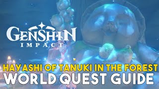 Genshin Impact Hayashi Of Tanuki In The Forest World Quest Guide [upl. by Hackney553]