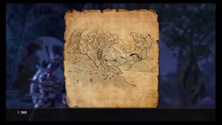 The Elder Scrolls Online Deshaan Treasure Map 4 Location [upl. by Ahsiekin]