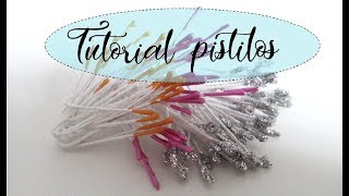 Como hacer pistilos para floresTutorial pistilos [upl. by Lissner]