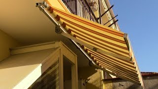 Cambiare TELO TENDA da sole a bracci estensibiliHow to replace an AWNING CLOTH with extensible arms [upl. by Faber920]