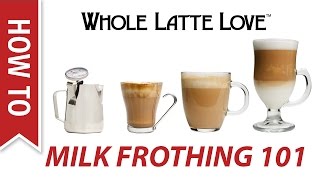 Milk Frothing for Beginners [upl. by Dallman]