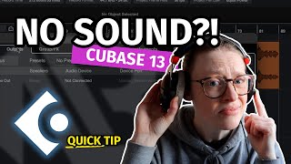 NO SOUND IN CUBASE  Quick Tip Cubase 13 [upl. by Fendig]