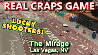 LUCKY LADY ROLLS 21 TIMES  Live Craps Game 45  The Mirage Las Vegas NV  Inside the Casino [upl. by Dnalon]