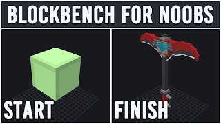 How to create a Minecraft Pickaxe and get it ingame  Blockbench for Noobs  Part 1 [upl. by Sorcha767]