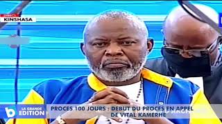 Procès 100 jours Début du procès en appel de Vital Kamerhe [upl. by Mechling]