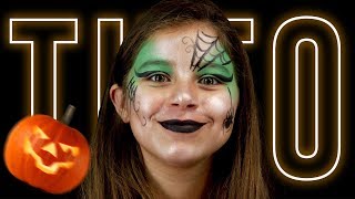 TUTO MAQUILLAGE FACILE  LA SORCIERE [upl. by Nallek]