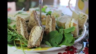 Tea Sandwiches and British Afternoon Tea Etiquette [upl. by Ahsait]