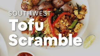 Southwest Tofu Scramble  Minimalist Baker Recipes [upl. by Aivle]