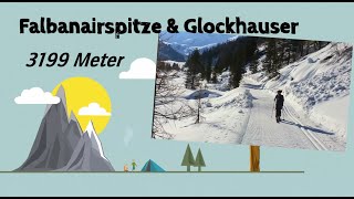 Ski  Tour Falbanairspitze und Glockhauser Reschenpass Tolle Tour im Langtauferer Tal Start Melag [upl. by Eiramadnil]