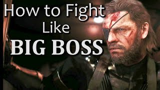 BIG BOSS CQC Techniques  Metal Gear Solid 5 Melee Combat [upl. by Ayardna]