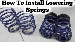 How To Install Lowering Springs On BMW [upl. by Player]