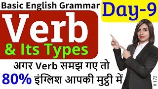 Types of Verb  Main Verb Helping Verb Auxiliary Verb क्रिया Verbs [upl. by Anaert]