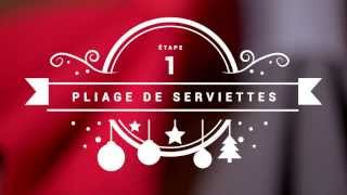 Comment faire un Pliage de Serviettes  Etape 1 [upl. by Sutit]