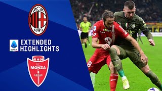 AC Milan vs Monza Extended Highlights  Serie A  CBS Sports Golazo [upl. by Jollenta]