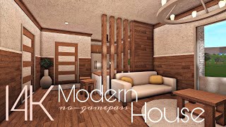 BLOXBURG 14K MODERN HOUSE  NOGAMEPASS [upl. by Oel]