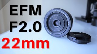 Canon EFM 22mm F20 STM Lens Review  SMALL size HUGE value [upl. by Georgina]